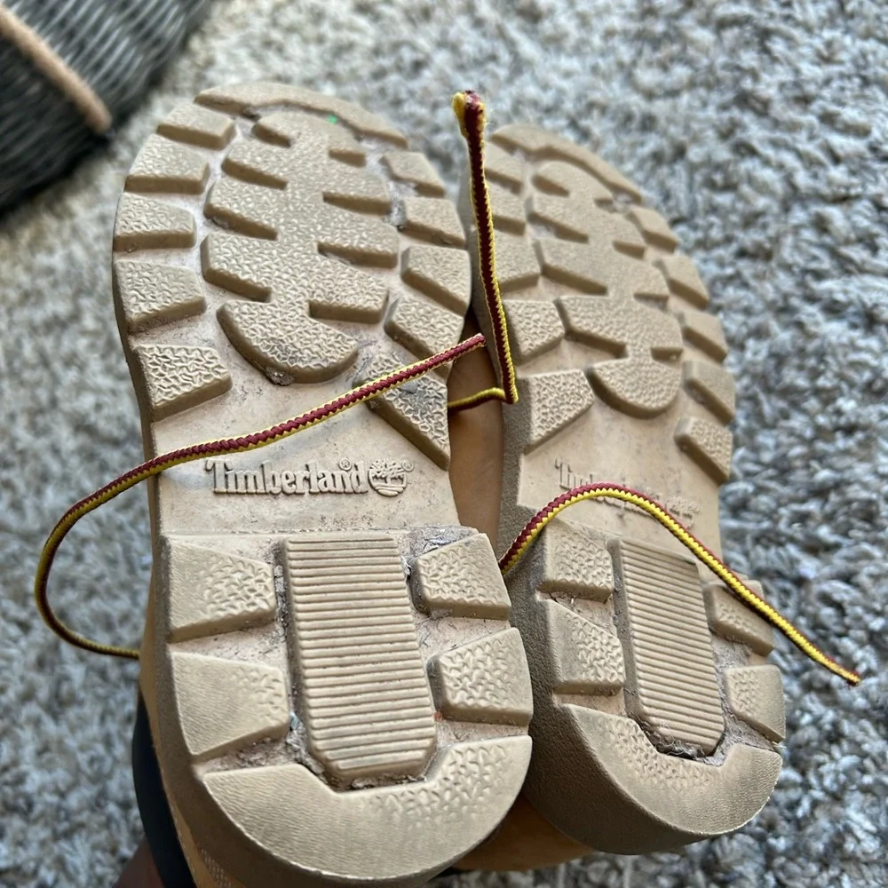 Timberland Kids Tan Leather Boots